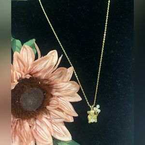 birthstone Teddy necklace